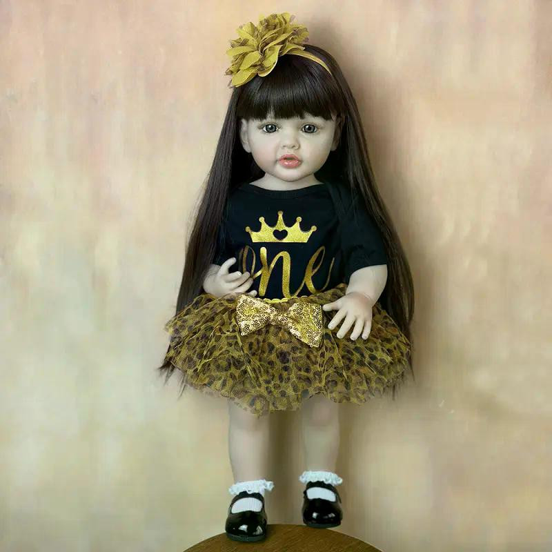 Realistická  celovinylová bábika 02